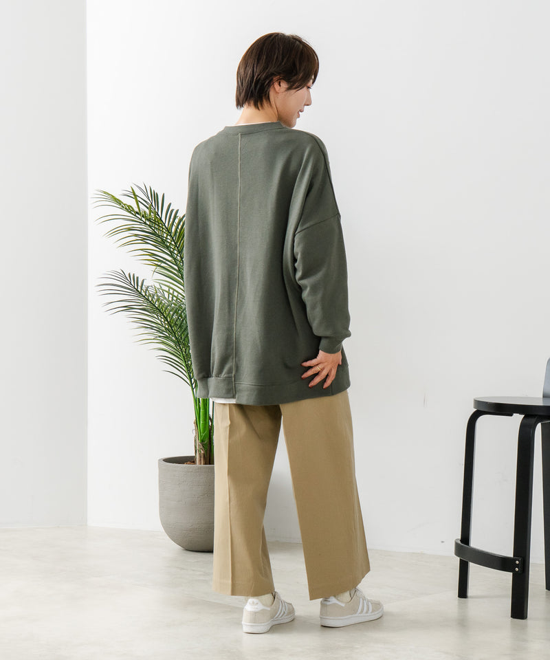 【C-FORT POINT/フォートポイント】裏毛リメイク風チュニック