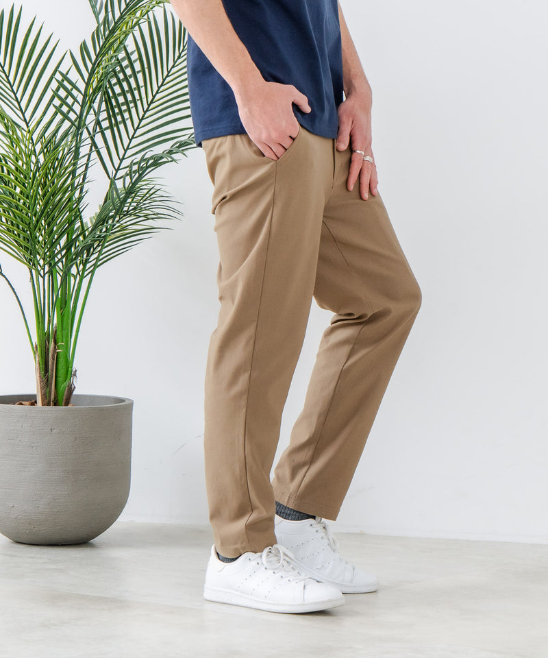 快適！スーパーストレッチイージーパンツ イージーケア 接触冷感 前開き ウエストゴム UVカット【Blue Standard:ブルースタンダード】