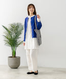 【FORT POINT/フォートポイント】バスク天竺 クルーネック カーディガン