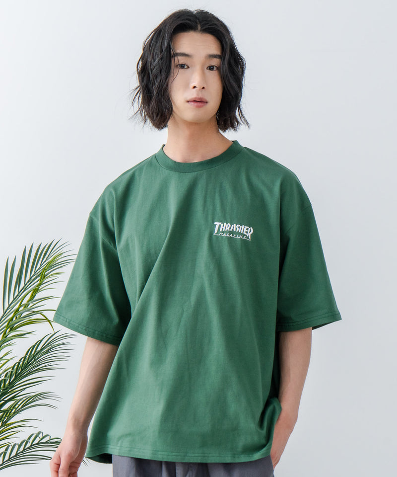 【THRASHER/スラッシャー】ワンポイント 刺繍Tシャツzo