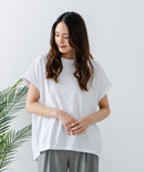 【汗染みの目立ちにくいTシャツ ZEROSTAIN/ゼロステイン】ロールカフラウンドヘムTシャツ レディース 汗染み防止 撥水加工 多機能 zo