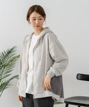 【C-FORT POINT/フォートポイント】裏毛 コクーン フルジップ パーカー