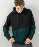 【BLUE STANDARD/ブルースタンダード】パフィースウェット バイカラー プルオーバーパーカー フーディー ストレッチ 春服