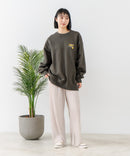 【BEN DAVIS/ベンデイビス 裏毛ワンポイント クルーネック スウェットシャツ】