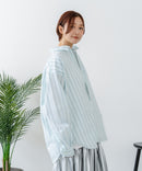 【BEVERLY HILLS POLO CLUB/ビバリーヒルズポロクラブ】【選べる2シルエット】オックスワイドシャツ（クロップド丈 or ビッグシルエット）ポニー刺繍