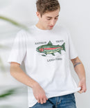 ZEROSTAIN プリントTシャツ 汗染みの目立ちにくいTシャツ 防汚 ＵＶカット ワーゲンバスライク フィッシング 釣り トラウト