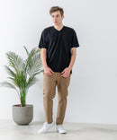 ZEROSTAIN Vネック Tシャツ 防汚 UVカット 汗染みの目立ちにくいTシャツ