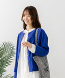 【FORT POINT/フォートポイント】バスク天竺 クルーネック カーディガン