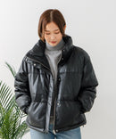 【C-FORT POINT/フォートポイント】フェイクレザー 中綿ブルゾン