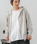 【C-FORT POINT/フォートポイント】裏毛 コクーン フルジップ パーカー