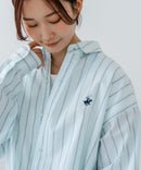 【BEVERLY HILLS POLO CLUB/ビバリーヒルズポロクラブ】【選べる2シルエット】オックスワイドシャツ（クロップド丈 or ビッグシルエット）ポニー刺繍