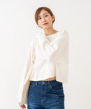 【HANES/ヘインズ】【独自製法で生み出したこだわりの白】SHIRO for HER クロップドワイドロンＴ クルーネック シンプル 無地 クリーン ブラインドステッチ ❘ジーンズメイト公式オンラインショップ