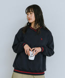 【U.S. POLO ASSN./ユーエスポロアッスン】Vネック リブライン 裏起毛 スウェットトレーナー