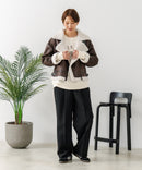 【C-FORT POINT/フォートポイント】合皮ライダースジャケット