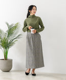 【C-FORT POINT/フォートポイント】リブボトルネック ニットプルオーバー