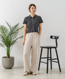 【U.S. POLO ASSN./ユーエスポロアッスン】ワンポイントロゴ刺繍 スムースカットソーシャツ