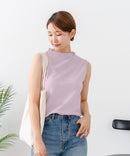 【C-FORTPOINT/フォートポイント】【ひんやり接触冷感 オンにもオフにも！】カット楊柳 ノースリーブTシャツ タンクトップ 着痩せ きれいめ カジュアル 涼しい