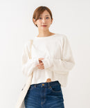 【HANES/ヘインズ】【独自製法で生み出したこだわりの白】SHIRO for HER クロップドワイドロンＴ クルーネック シンプル 無地 クリーン ブラインドステッチ ❘ジーンズメイト公式オンラインショップ