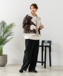 【C-FORT POINT/フォートポイント】合皮ライダースジャケット