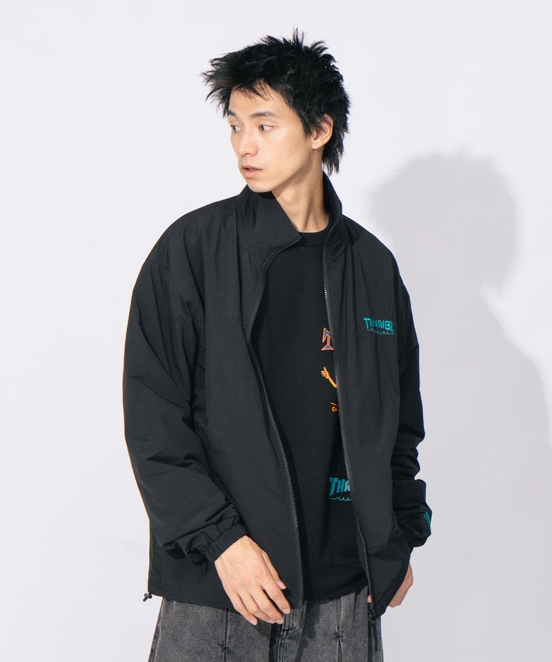 ナイロン 裏総柄 スタンドジャケット THRASHER スラッシャー