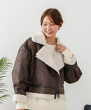 【C-FORT POINT/フォートポイント】合皮ライダースジャケット