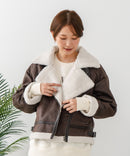 【C-FORT POINT/フォートポイント】合皮ライダースジャケット