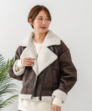 【C-FORT POINT/フォートポイント】合皮ライダースジャケット