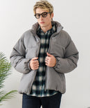 【Blue Standard/ブルースタンダード】ウールタッチ ヘリンボーン ファイバーダウンジャケット 軽量 大人カジュアル