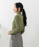 【C-FORT POINT/フォートポイント】リブボトルネック ニットプルオーバー