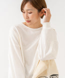【HANES/ヘインズ】【独自製法で生み出したこだわりの白】SHIRO for HER クロップドワイドロンＴ クルーネック シンプル 無地 クリーン ブラインドステッチ ❘ジーンズメイト公式オンラインショップ
