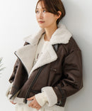 【C-FORT POINT/フォートポイント】合皮ライダースジャケット