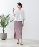 5分袖 刺繍バルーンスリーブTシャツ【C17/シーセブンティーン】