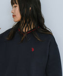 【U.S. POLO ASSN./ユーエスポロアッスン】Vネック リブライン 裏起毛 スウェットトレーナー