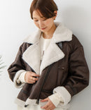 【C-FORT POINT/フォートポイント】合皮ライダースジャケット