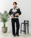 【C-FORT POINT/フォートポイント】合皮ライダースジャケット