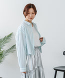 【BEVERLY HILLS POLO CLUB/ビバリーヒルズポロクラブ】【選べる2シルエット】オックスワイドシャツ（クロップド丈 or ビッグシルエット）ポニー刺繍