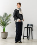 【C-FORT POINT/フォートポイント】合皮ライダースジャケット