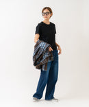 【HANES/ヘインズ】【独自製法で生み出したこだわりの“先染めBLACK”】KURO for HER クルーネックＴシャツ 無地 シンプル 美シルエット コンパクトシルエット すっきり見え タグレス仕様 ブラインドステッチ ❘ジーンズメイト公式オンラインショップ