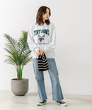 【C-FORT POINT/フォートポイント】アニマルプリント(フレンチブルドッグ) スウェットトレーナー