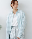 【BEVERLY HILLS POLO CLUB/ビバリーヒルズポロクラブ】【選べる2シルエット】オックスワイドシャツ（クロップド丈 or ビッグシルエット）ポニー刺繍