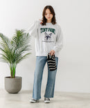 【C-FORT POINT/フォートポイント】アニマルプリント(フレンチブルドッグ) スウェットトレーナー