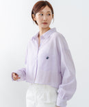 【BEVERLY HILLS POLO CLUB/ビバリーヒルズポロクラブ】楊柳素材 ワイドシルエットシャツ