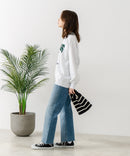 【C-FORT POINT/フォートポイント】アニマルプリント(フレンチブルドッグ) スウェットトレーナー