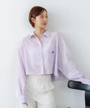 【BEVERLY HILLS POLO CLUB/ビバリーヒルズポロクラブ】楊柳素材 ワイドシルエットシャツ