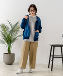 【C-FORT POINT/フォートポイント】インディゴ裏毛 フルジップパーカー ❘ジーンズメイト公式オンラインショップ