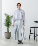 【BEVERLY HILLS POLO CLUB/ビバリーヒルズポロクラブ】【選べる2シルエット】オックスワイドシャツ（クロップド丈 or ビッグシルエット）ポニー刺繍