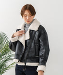 【C-FORT POINT/フォートポイント】合皮ライダースジャケット