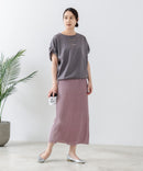 5分袖 刺繍 ねじりスリーブTシャツ【C17/シーセブンティーン】