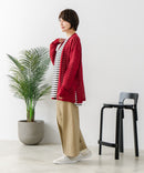 【C-FORTPOINT/フォートポイント】シャリシャリ　シアーロングカーディガン