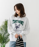 【C-FORT POINT/フォートポイント】アニマルプリント(フレンチブルドッグ) スウェットトレーナー